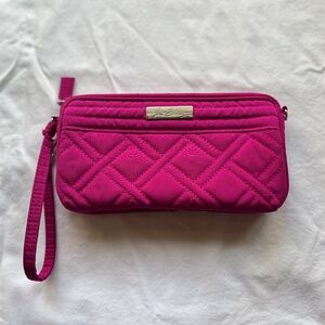 Vera Bradley Fuchsia Pink Wristlet wallet